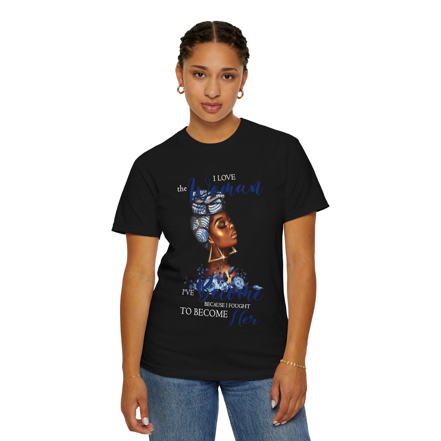 Empowered Woman Graphic T-Shirt - Celebrate Strength and Beauty