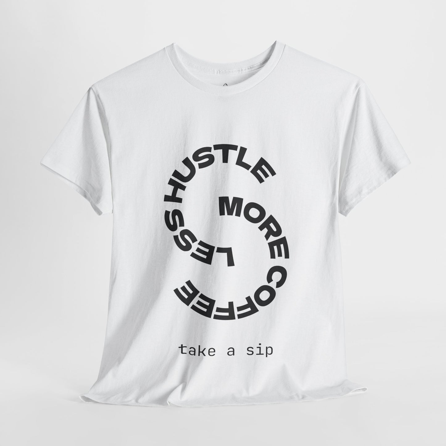 Coffee Lover's Hustle Tee | Unisex Heavy Cotton T-Shirt, Casual Wear, Motivational Shirt, Gift for Coffee Lovers, Everyday Comfort