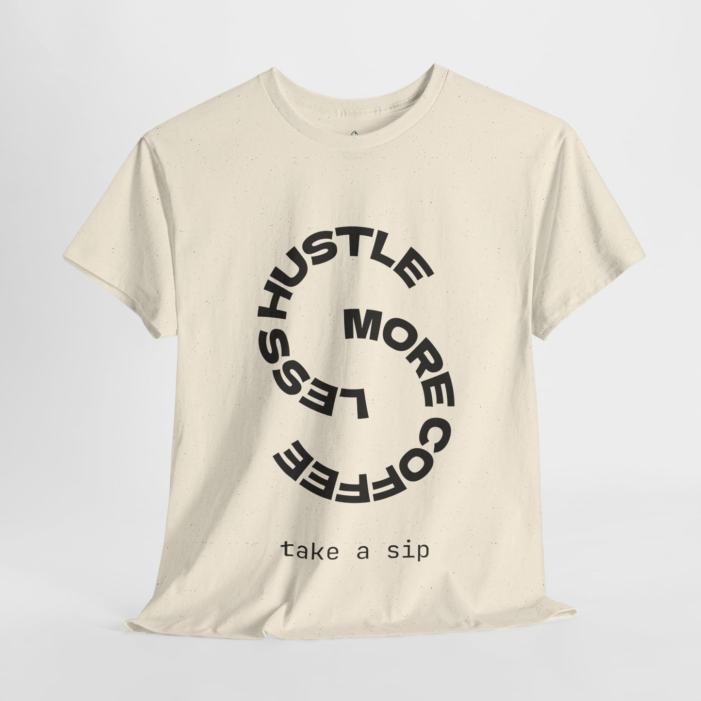Coffee Lover's Hustle Tee | Unisex Heavy Cotton T-Shirt, Casual Wear, Motivational Shirt, Gift for Coffee Lovers, Everyday Comfort