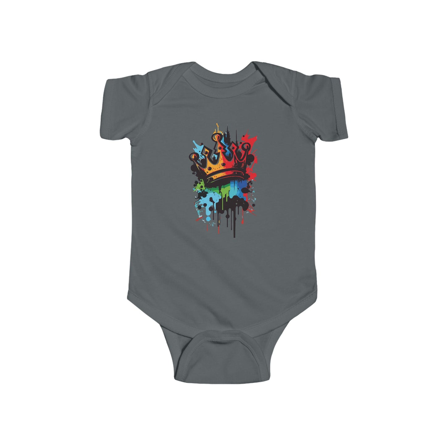 Colorful Crown Infant Unisex Heavy Cotton Bodysuit