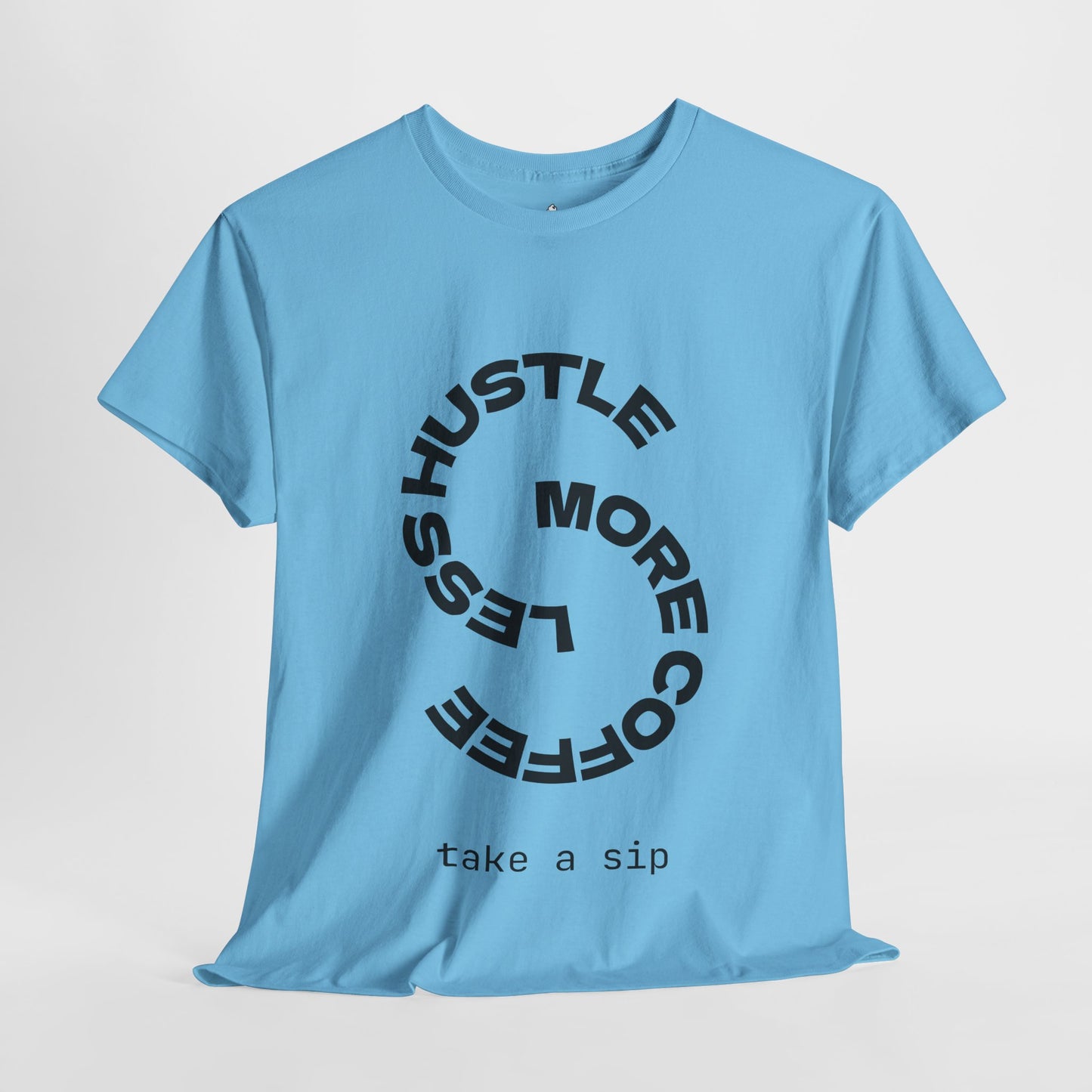 Coffee Lover's Hustle Tee | Unisex Heavy Cotton T-Shirt, Casual Wear, Motivational Shirt, Gift for Coffee Lovers, Everyday Comfort