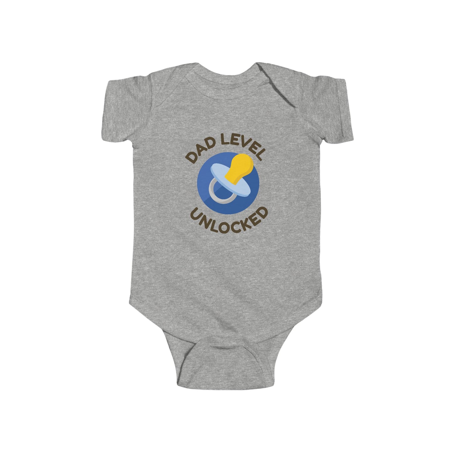 Dad Level Unlocked Infant Bodysuit, Baby Shower Gift, New Parent Apparel, Cute Baby Outfit, Funny Gift for Dads