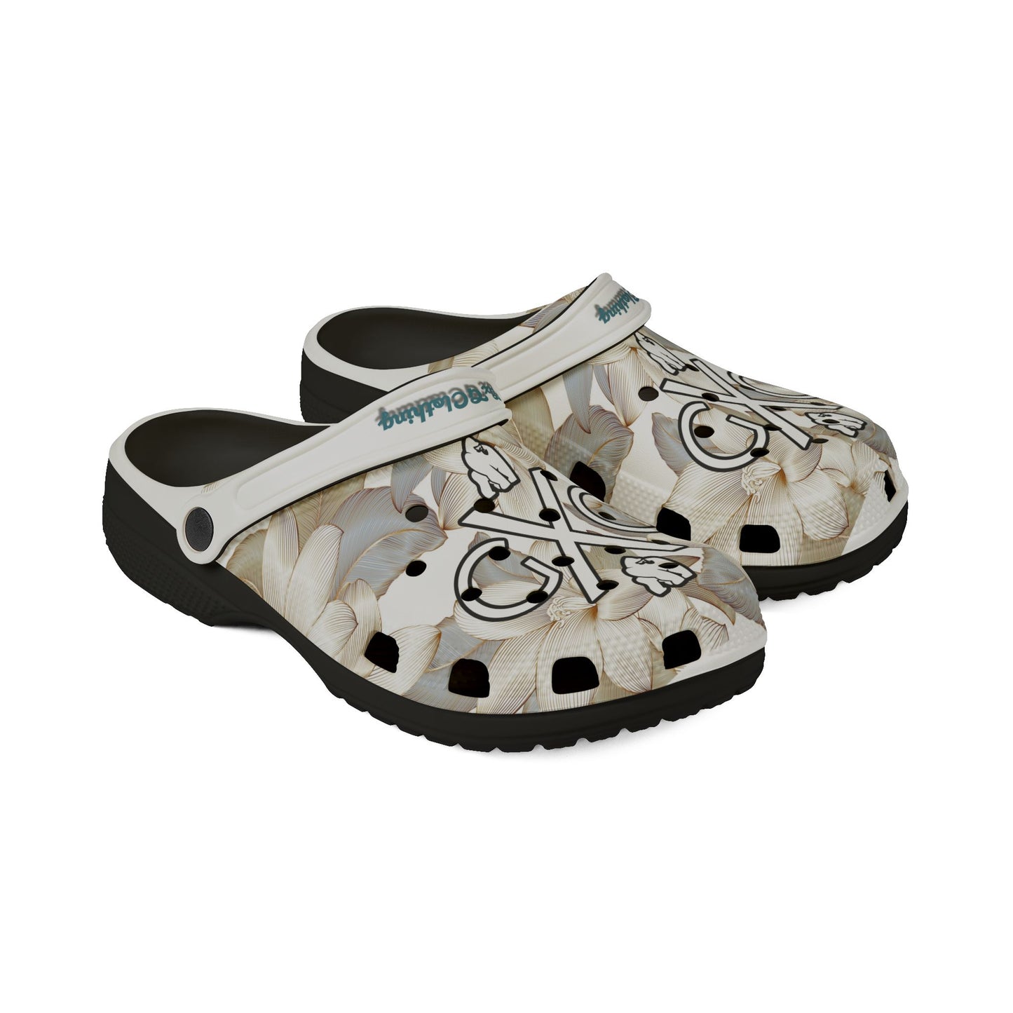 GxG Floral Foam Rubber Slides