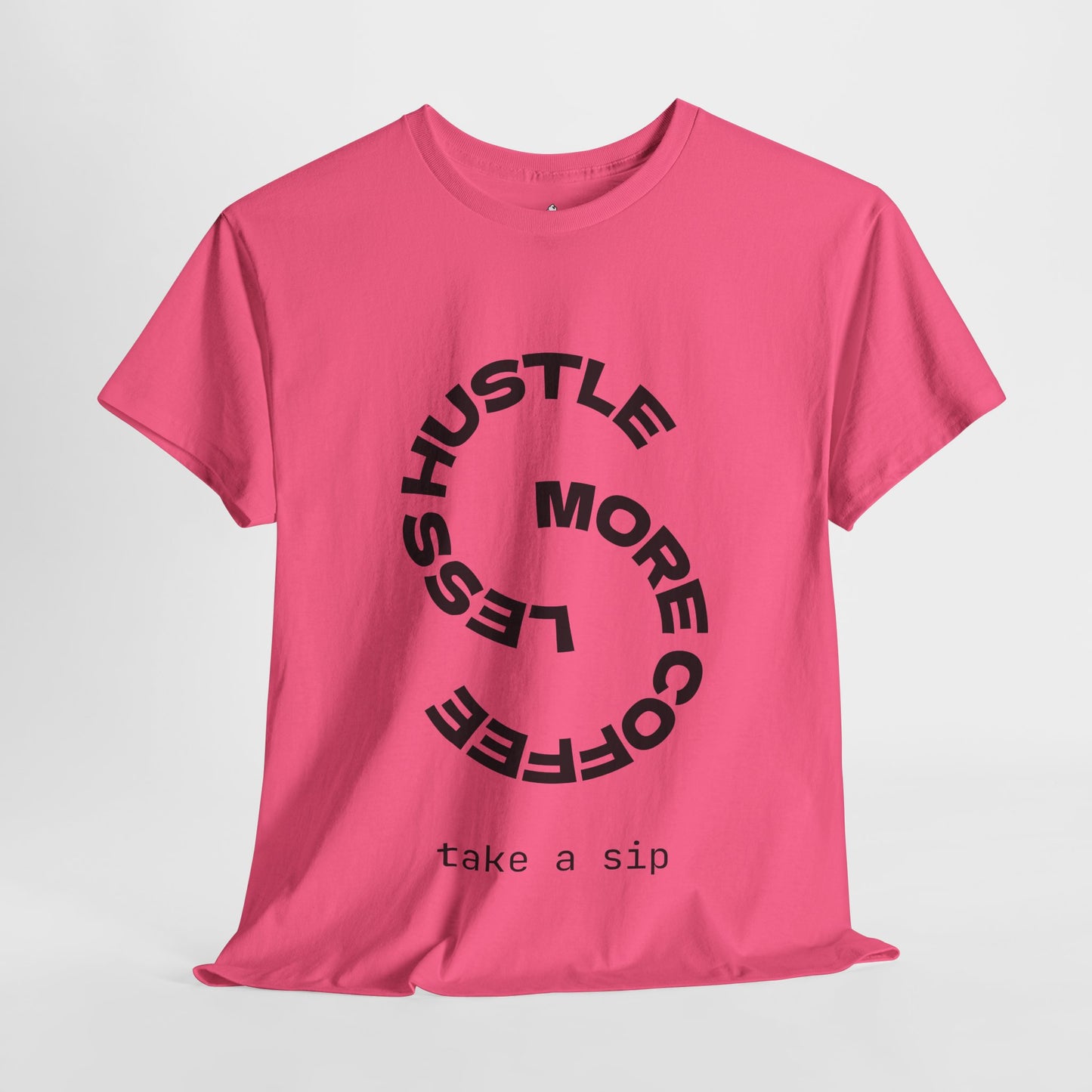 Coffee Lover's Hustle Tee | Unisex Heavy Cotton T-Shirt, Casual Wear, Motivational Shirt, Gift for Coffee Lovers, Everyday Comfort