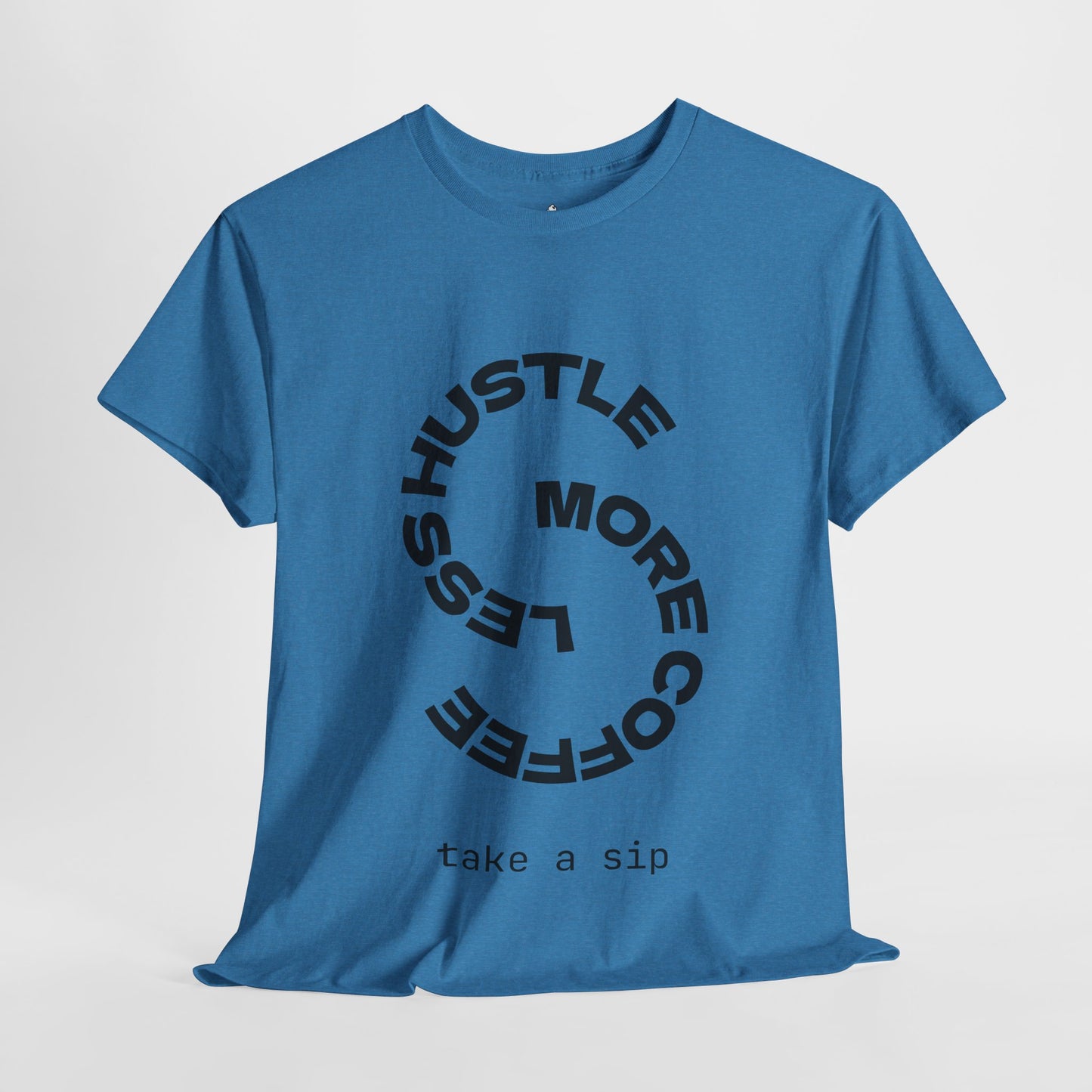 Coffee Lover's Hustle Tee | Unisex Heavy Cotton T-Shirt, Casual Wear, Motivational Shirt, Gift for Coffee Lovers, Everyday Comfort