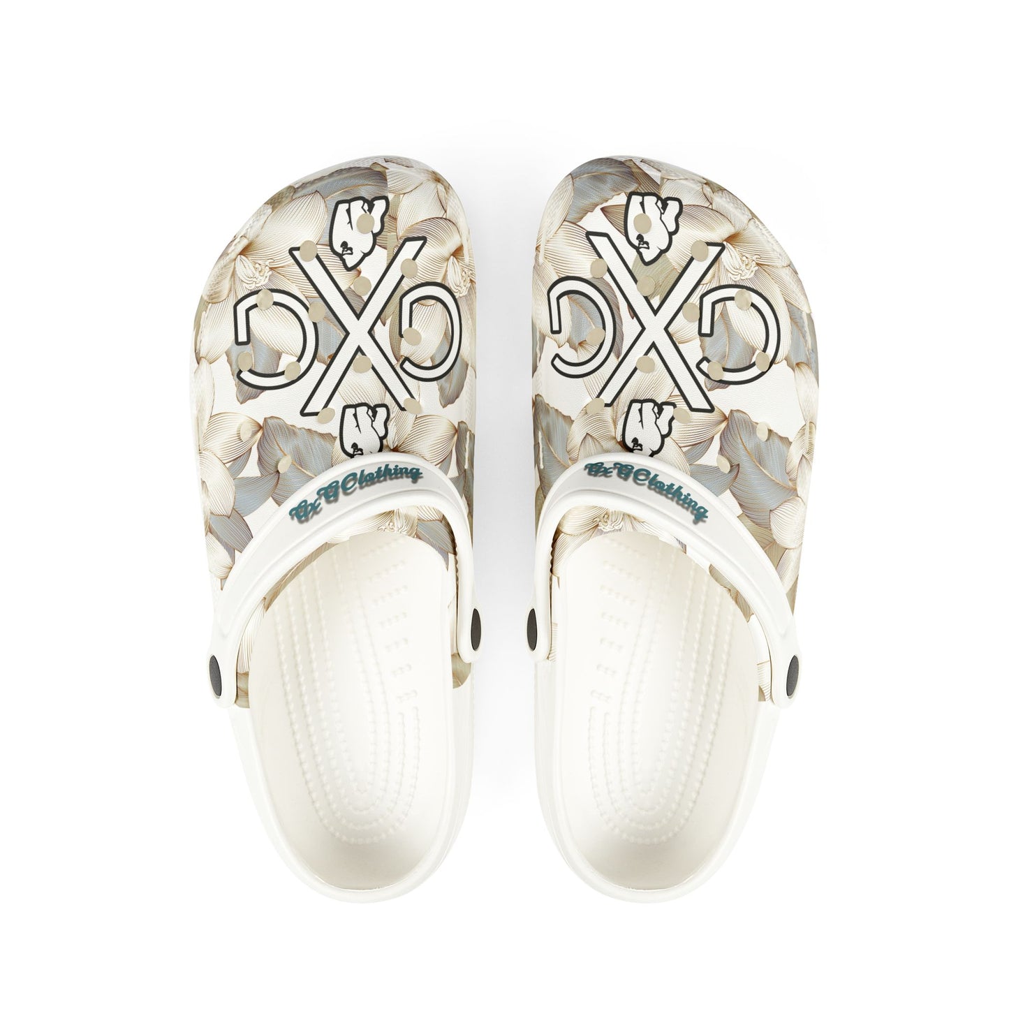 GxG Floral Foam Rubber Slides