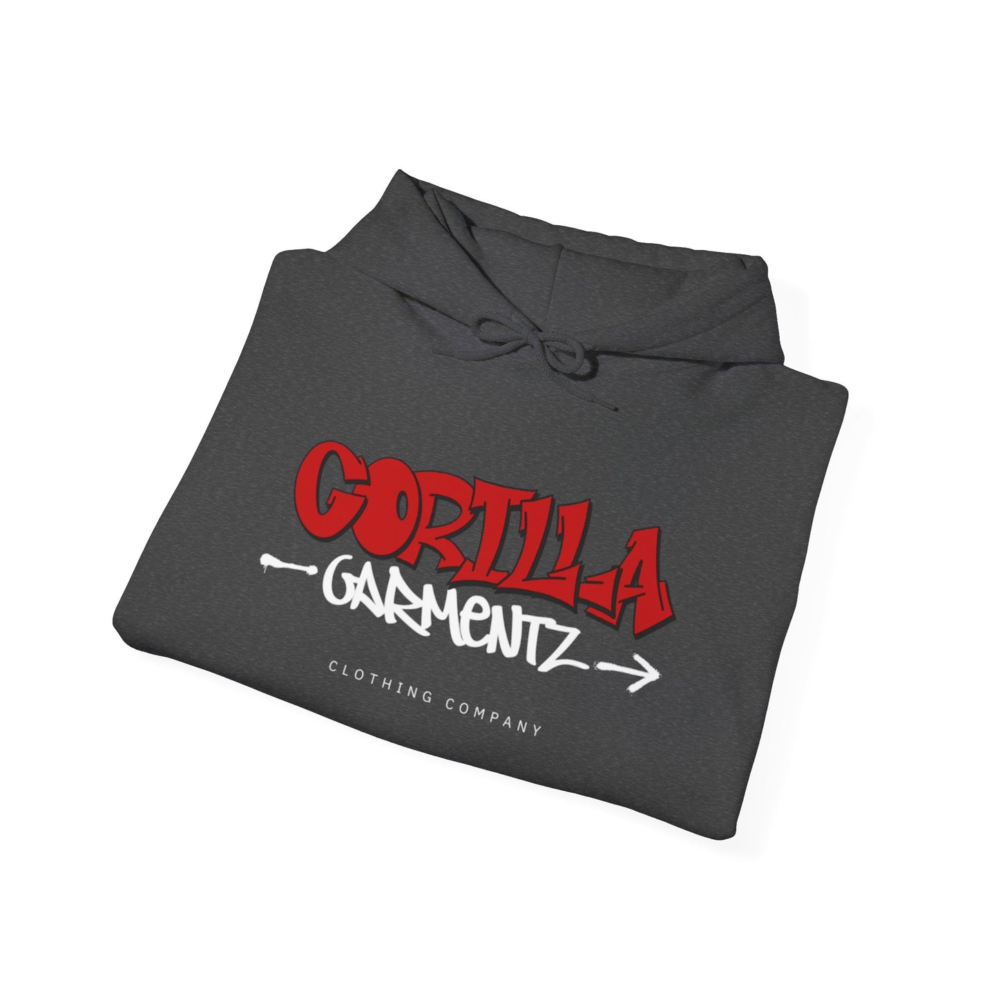 Gorilla Garmentz Graffiti Logo Unisex Hoodie — Streetwear Logo Pullover
