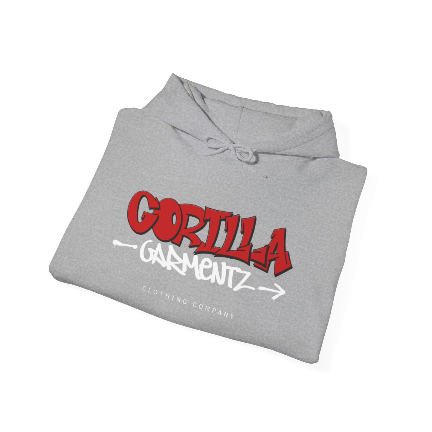 Gorilla Garmentz Graffiti Logo Unisex Hoodie — Streetwear Logo Pullover