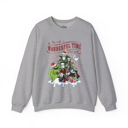 "It’s a Wonderful Time" Holiday Movie Mashup Unsex Crewneck Graphic Sweatshirt