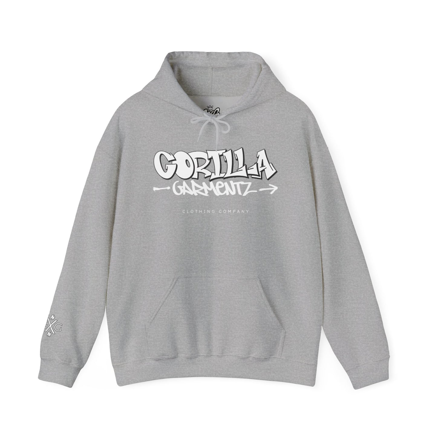Gorilla Garmentz Graffiti Logo Unisex Hoodie — Streetwear Logo Pullover
