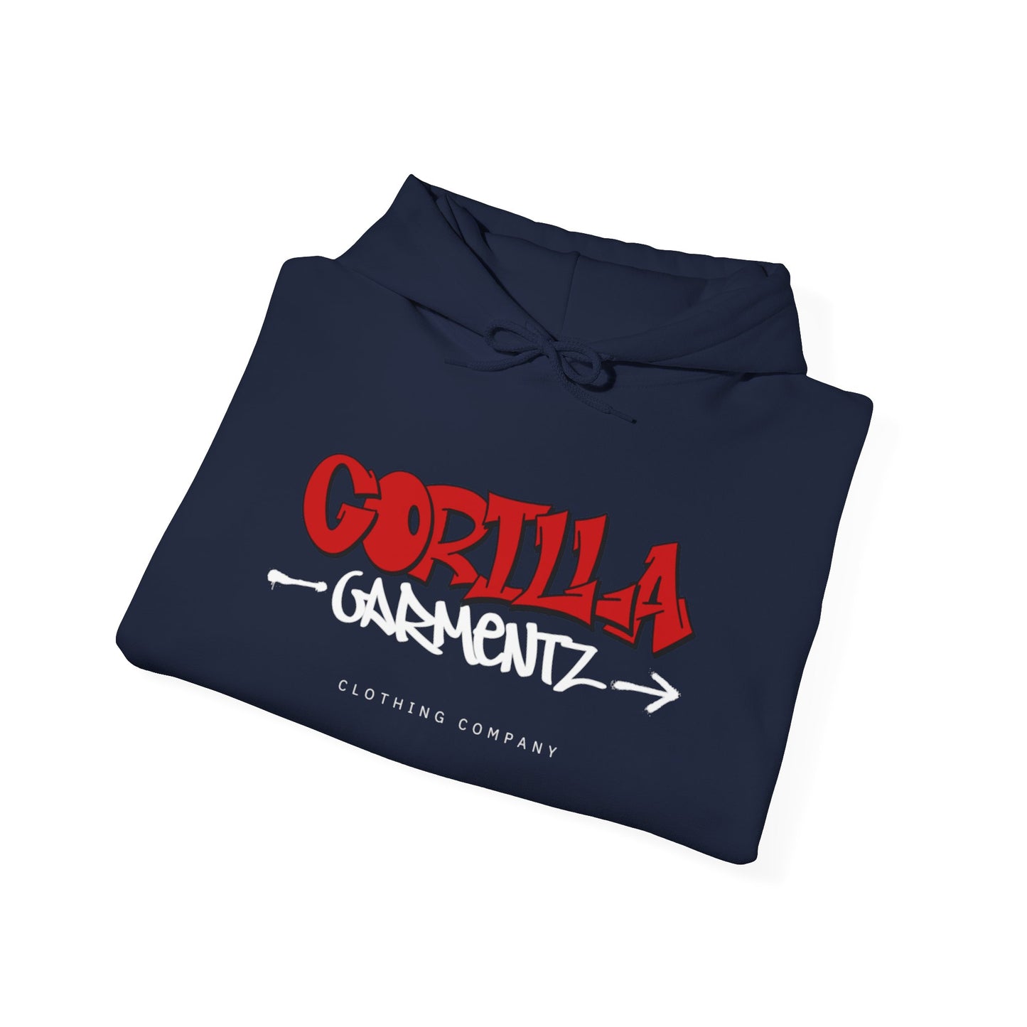 Gorilla Garmentz Graffiti Logo Unisex Hoodie — Streetwear Logo Pullover