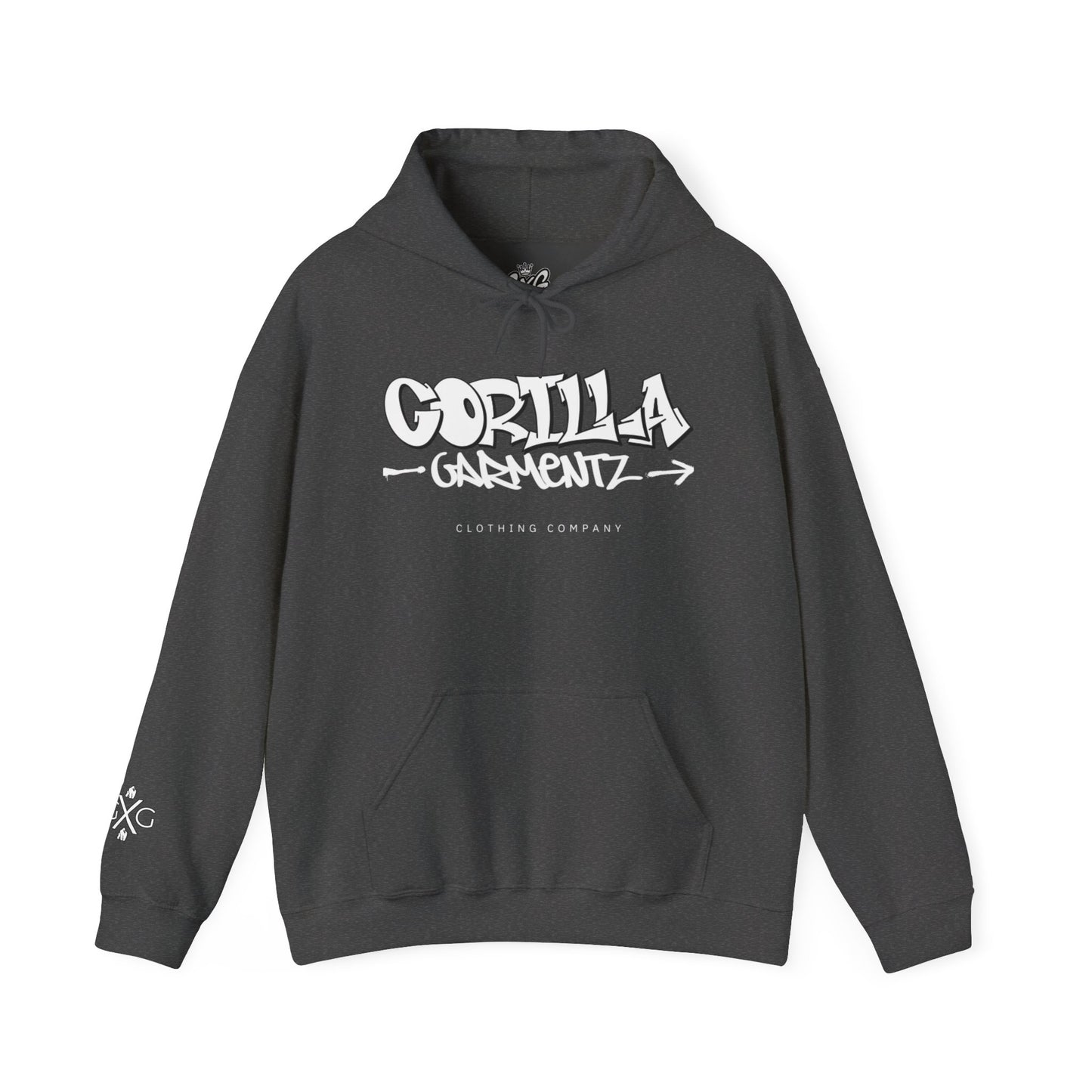 Gorilla Garmentz Graffiti Logo Unisex Hoodie — Streetwear Logo Pullover