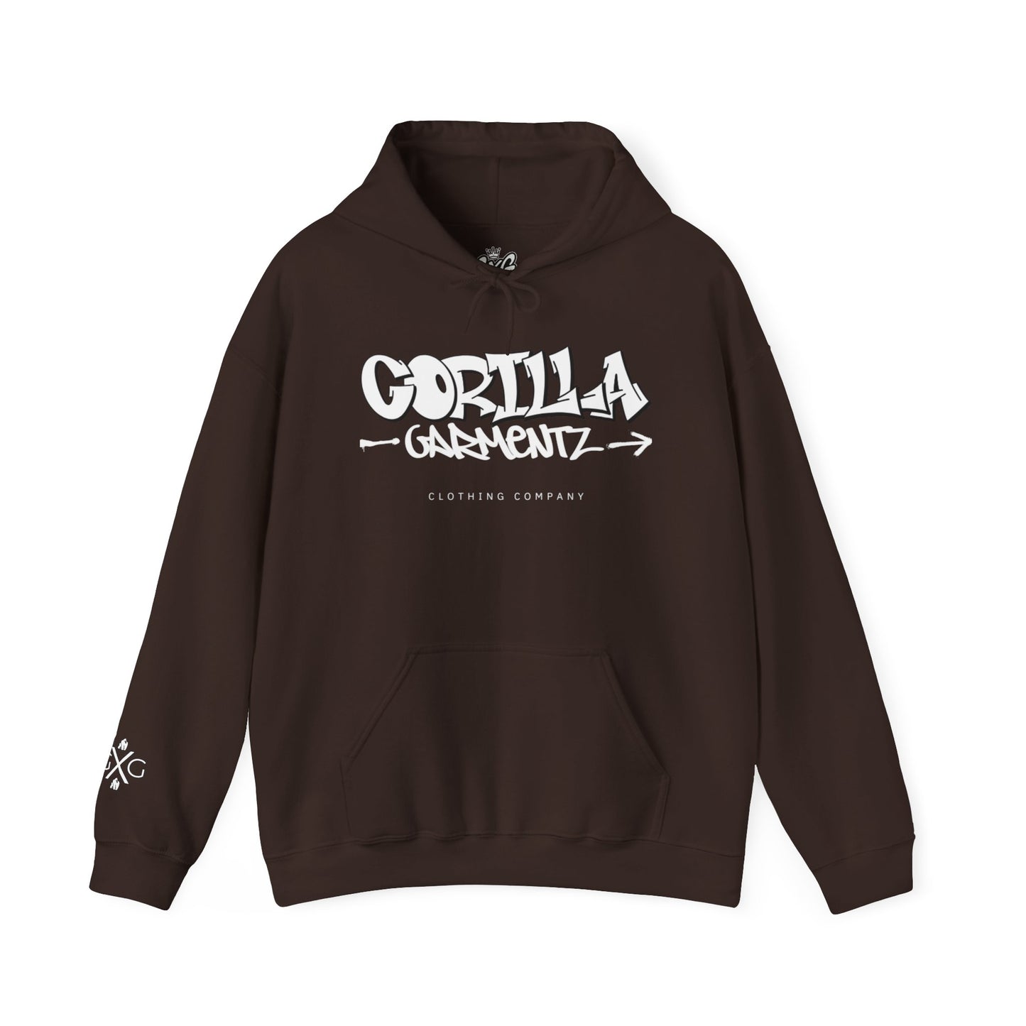 Gorilla Garmentz Graffiti Logo Unisex Hoodie — Streetwear Logo Pullover