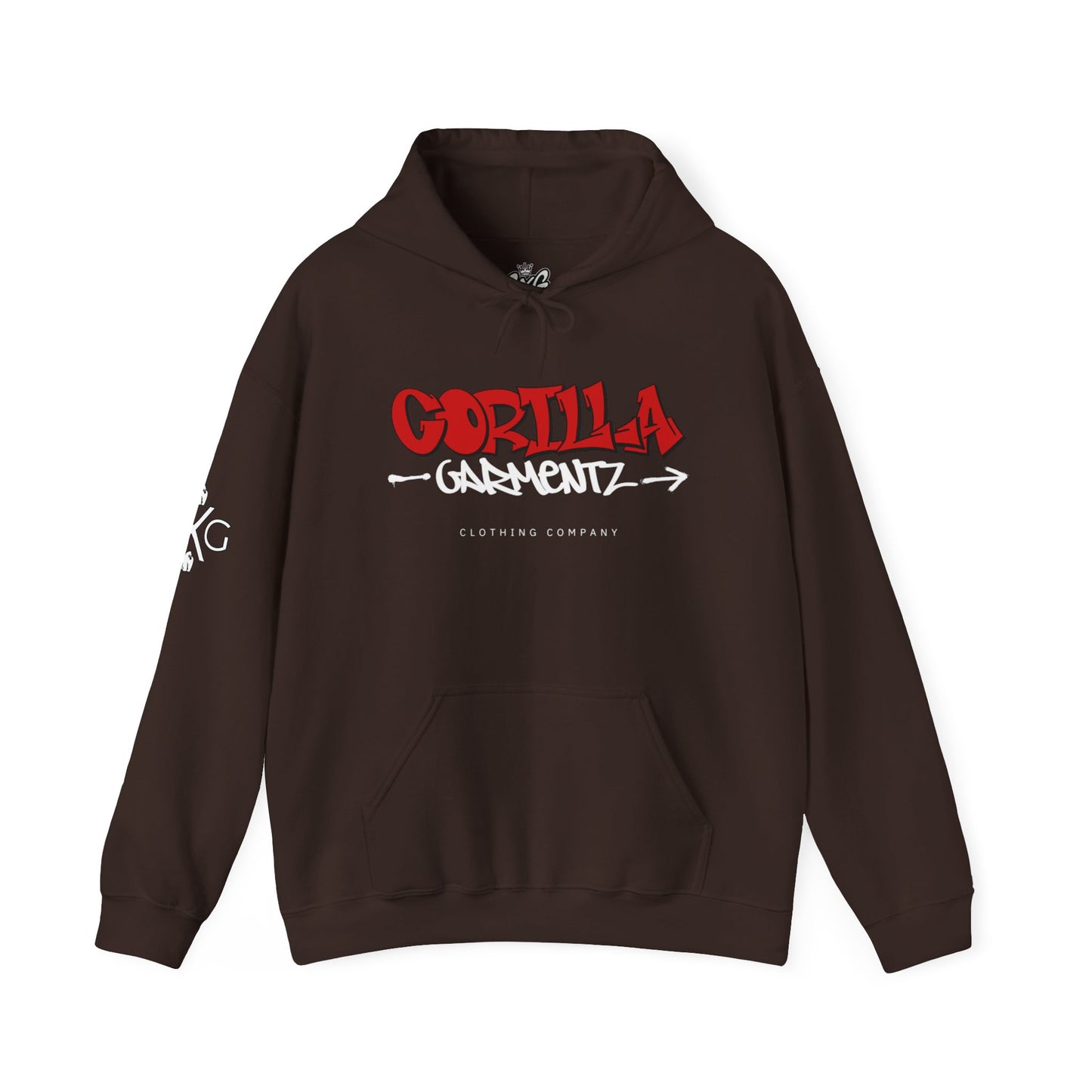 Gorilla Garmentz Graffiti Logo Unisex Hoodie — Streetwear Logo Pullover