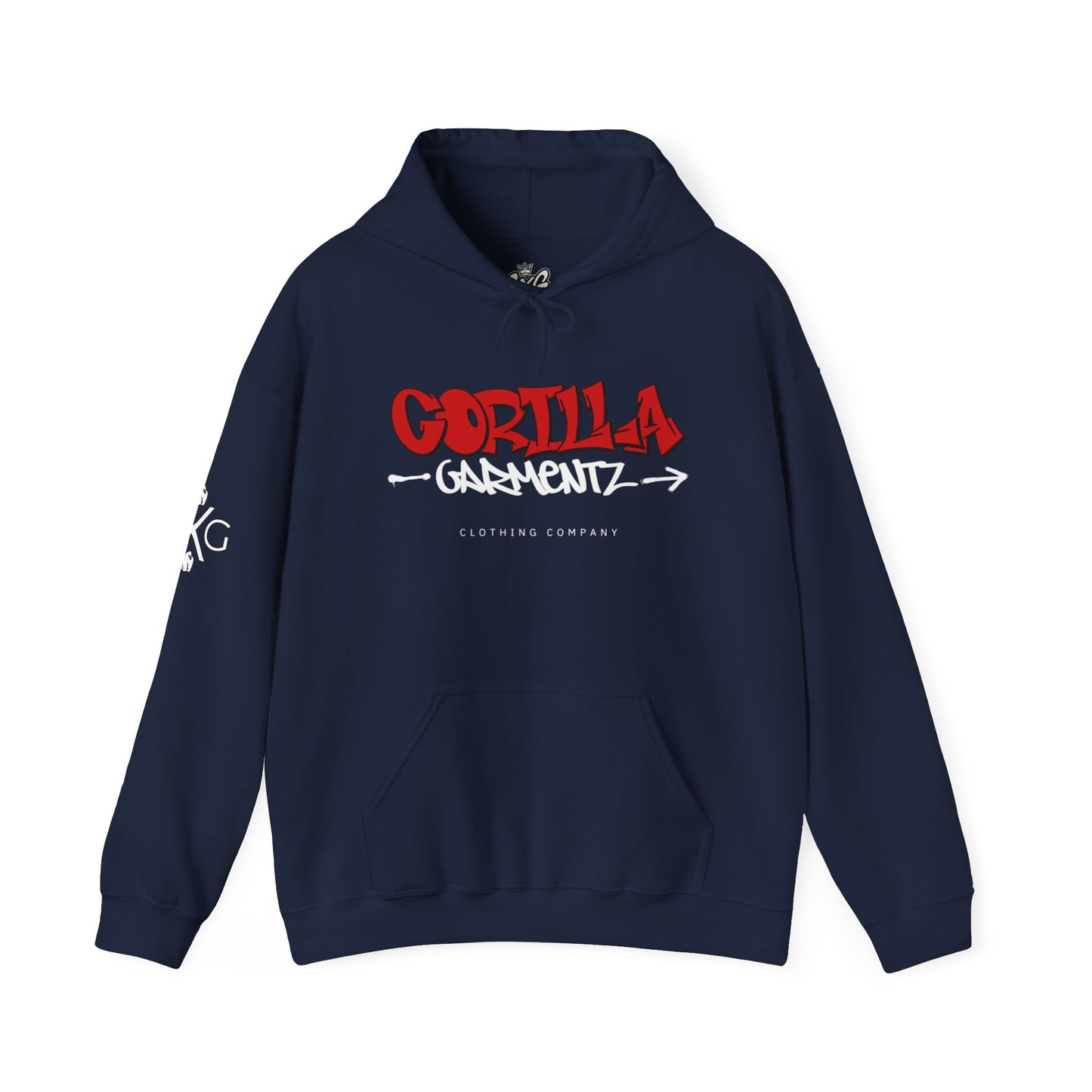 Gorilla Garmentz Graffiti Logo Unisex Hoodie — Streetwear Logo Pullover