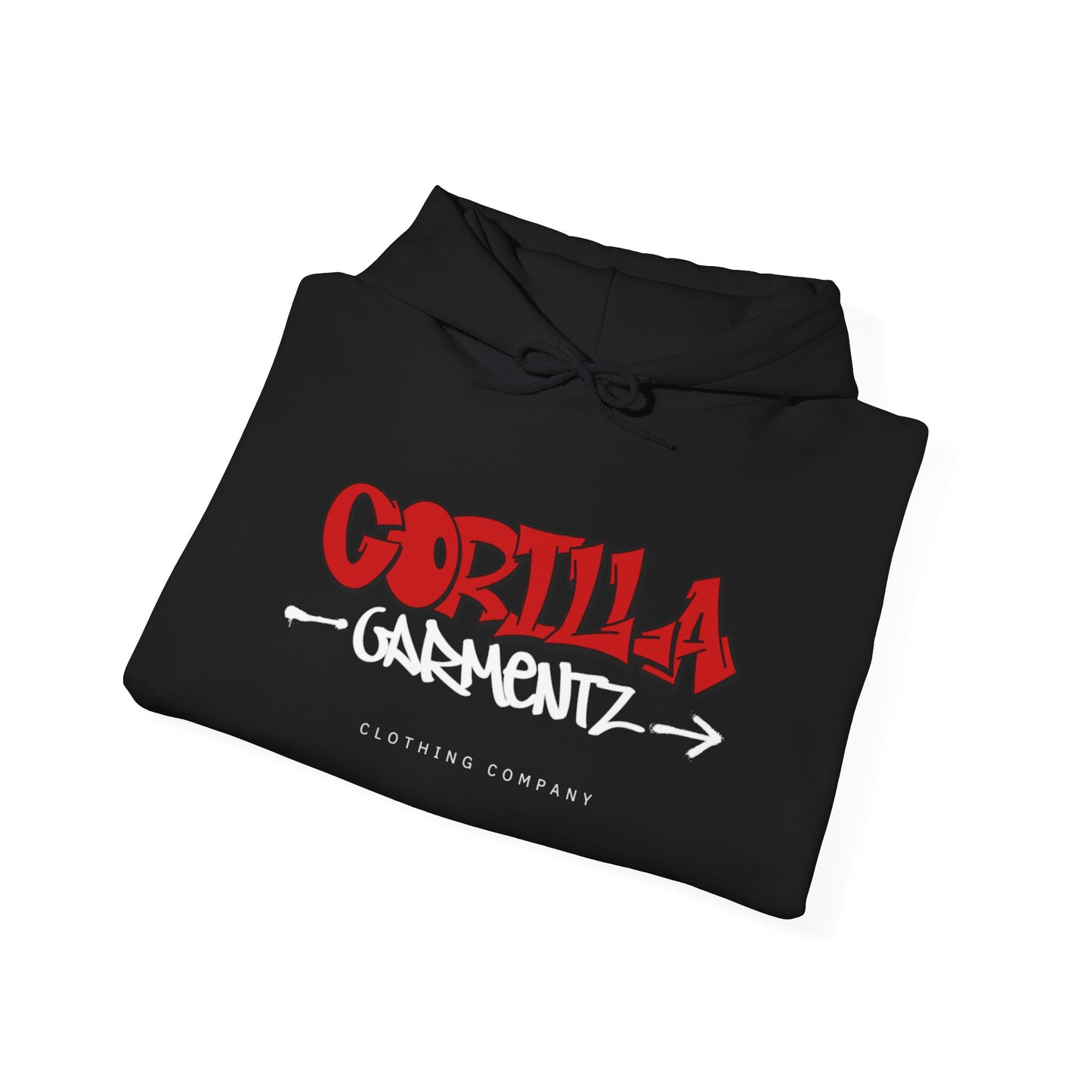 Gorilla Garmentz Graffiti Logo Unisex Hoodie — Streetwear Logo Pullover