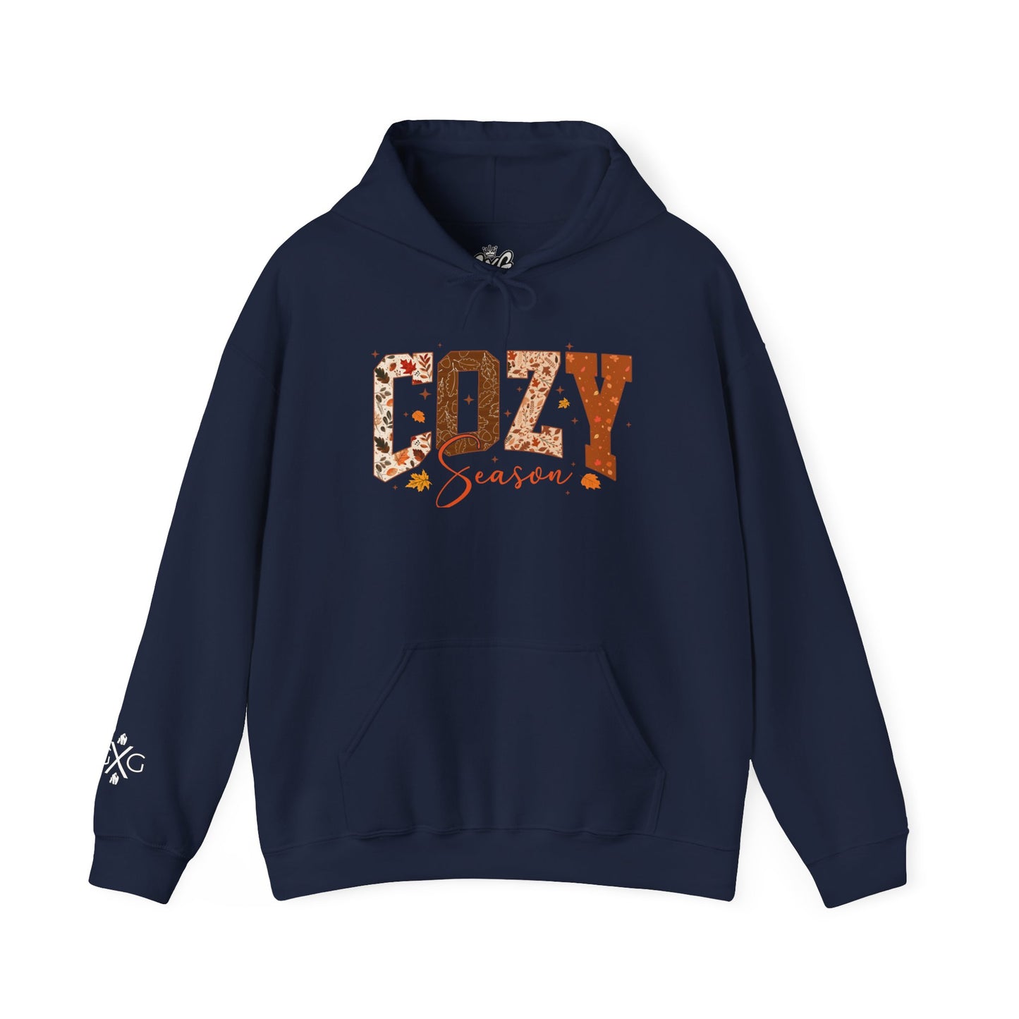 Cozy Season Hoodie — Autumn Plaid 'COZY' Unisex Graphic Pullover