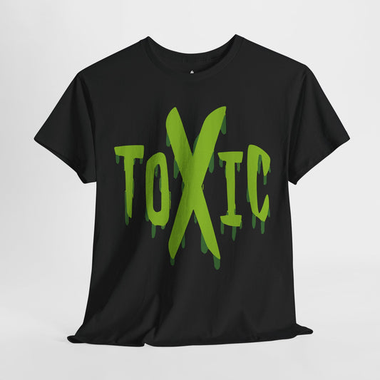 Toxic Graphic Tee, Unisex Heavy Cotton Tee, Casual Streetwear, Gift for Friends, Summer Fashion, Festival Wear