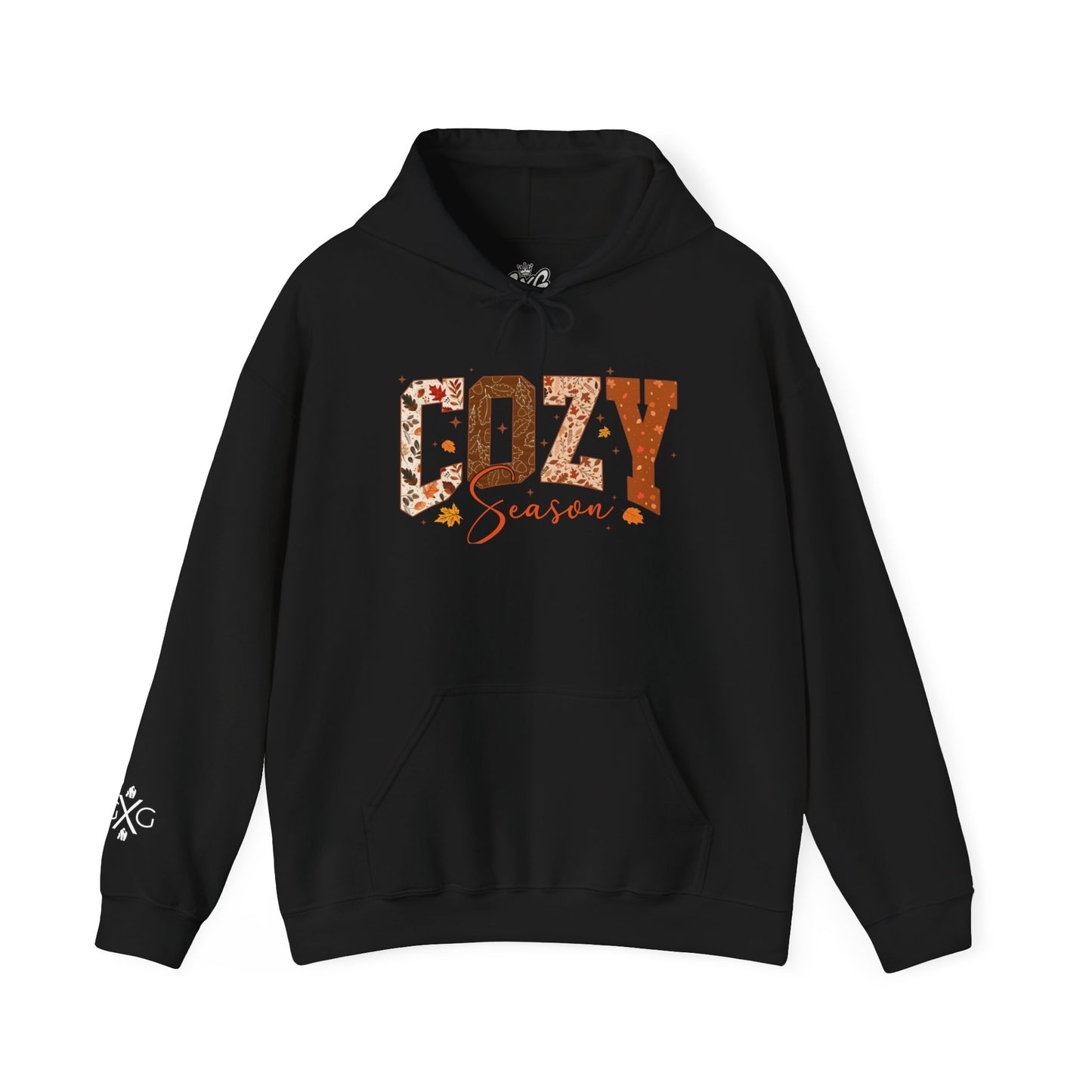 Cozy Season Hoodie — Autumn Plaid 'COZY' Unisex Graphic Pullover