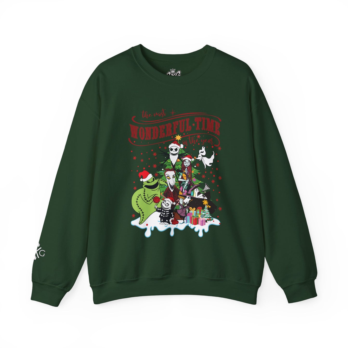 "It’s a Wonderful Time" Holiday Movie Mashup Unsex Crewneck Graphic Sweatshirt