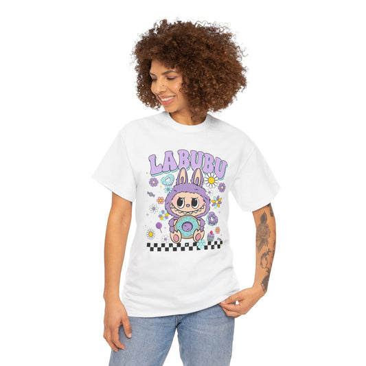 Labubu lower Graphic Tee, Unisex Heavy Cotton T-Shirt, Fun Casual Wear