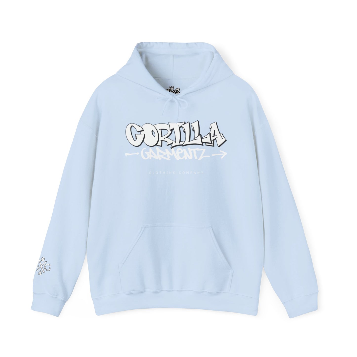 Gorilla Garmentz Graffiti Logo Unisex Hoodie — Streetwear Logo Pullover