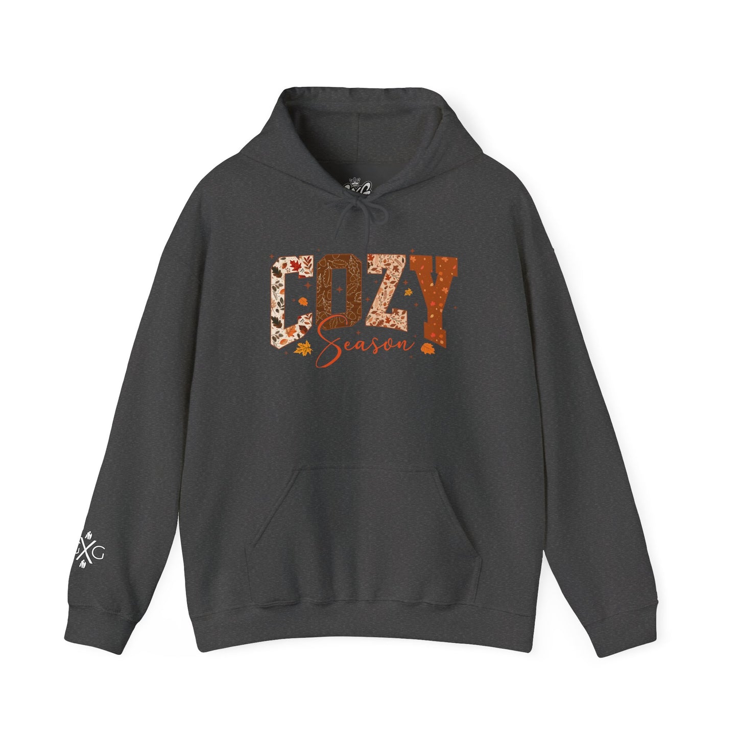 Cozy Season Hoodie — Autumn Plaid 'COZY' Unisex Graphic Pullover