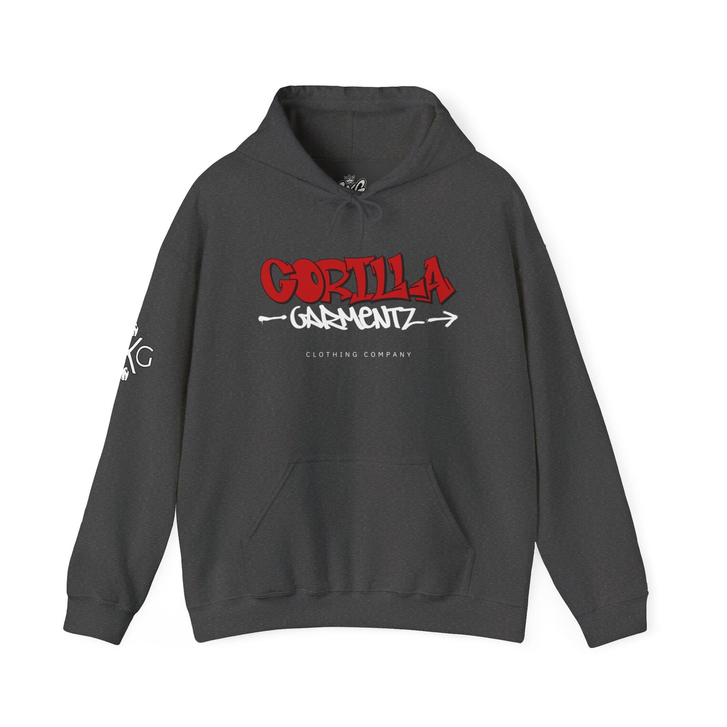 Gorilla Garmentz Graffiti Logo Unisex Hoodie — Streetwear Logo Pullover
