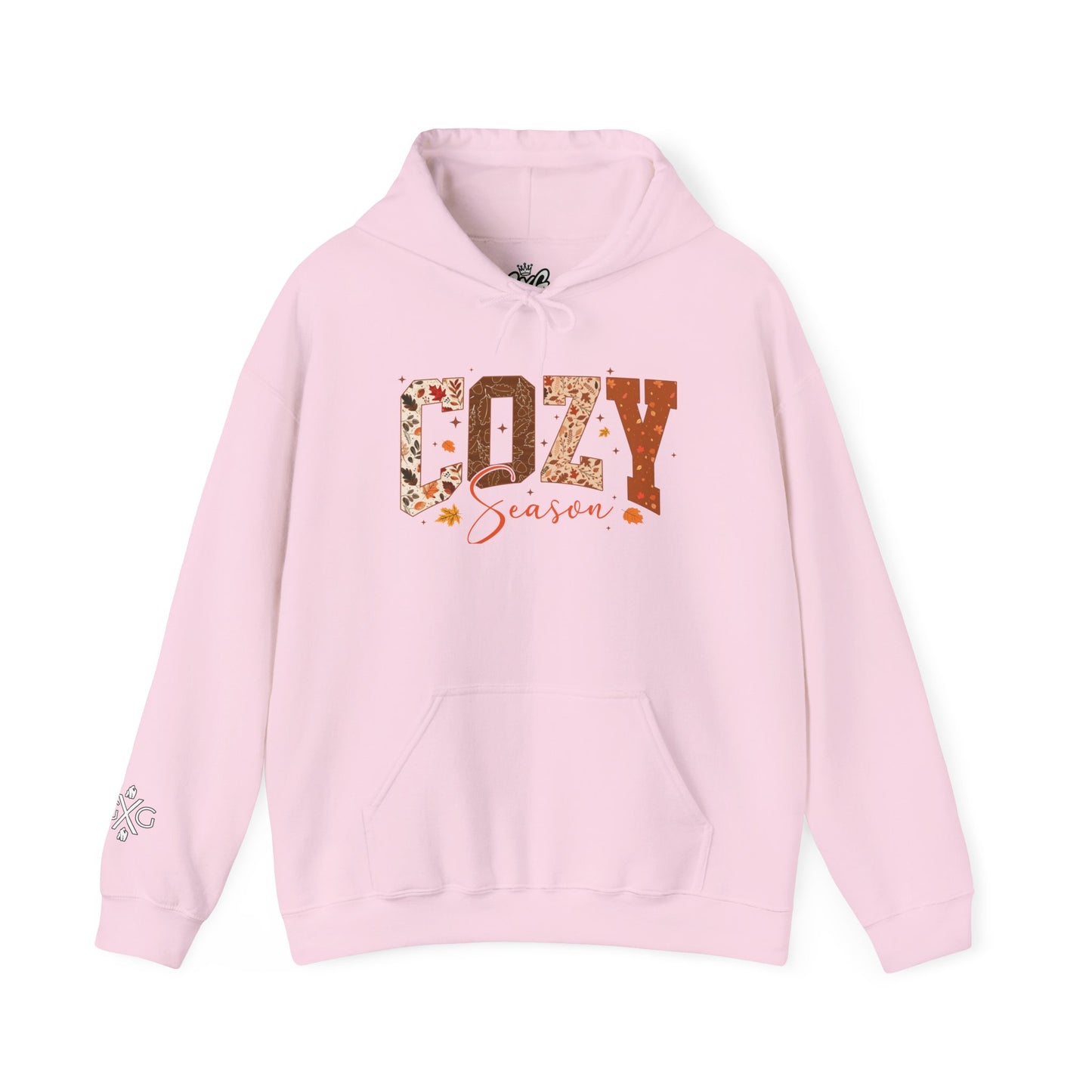 Cozy Season Hoodie — Autumn Plaid 'COZY' Unisex Graphic Pullover